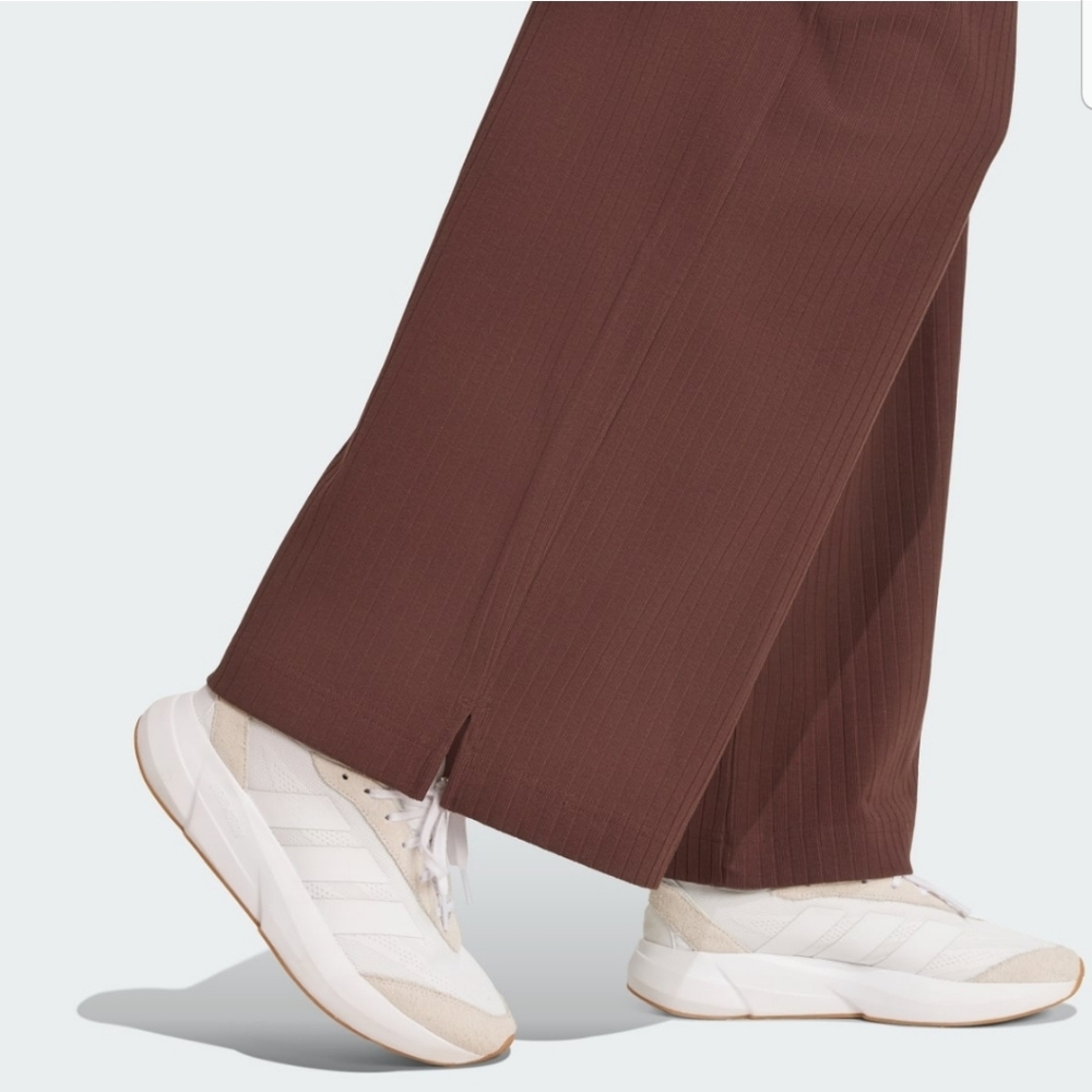 ADIDAS ALL SZN WIDE LEG PANT, BROWN, WOMENS LARGE - Picture 4 of 7